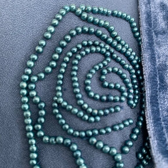 Vtg Lacy Afternoon Kepler Beaded Blazer L Light Blue Adjustable Back Pockets 80s - Picture 4 of 14